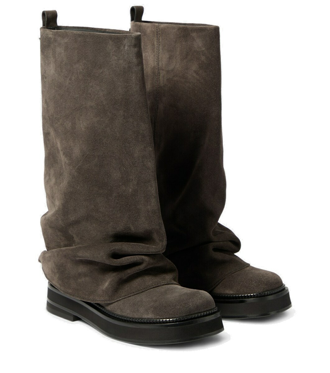 ロングブーツ THE ATTICO Robin' combat boot (241WSH00798 LBT019AA100) The Attico Robin leather combat boots The Attico