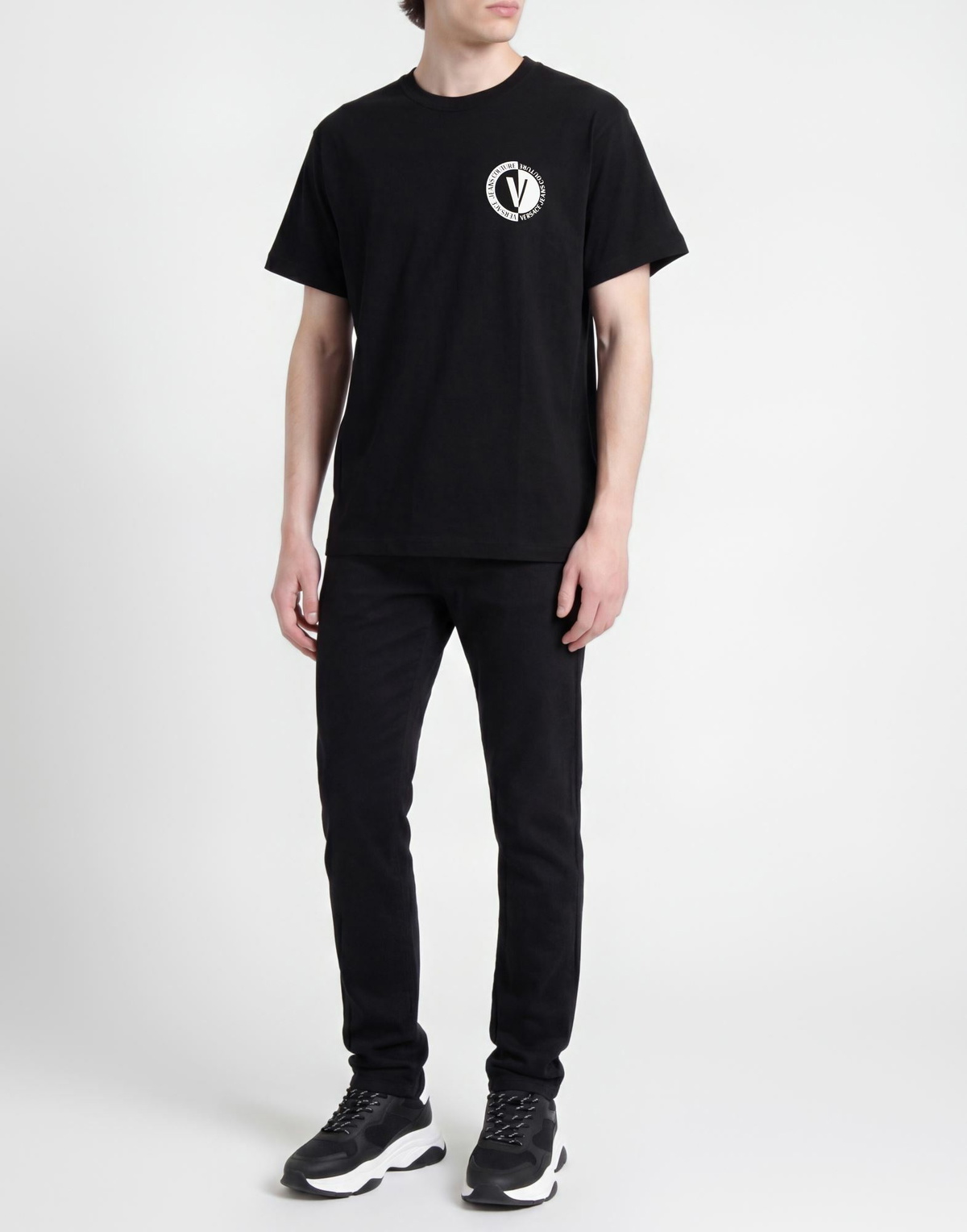 Versace Jeans Couture Mens T-shirt in Black