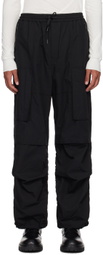 Juun.J Black Puckered Cargo Pants