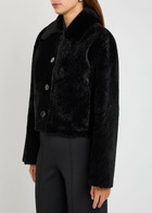 Joseph Alloway Reversible Shearling and Leather Jacket Black
