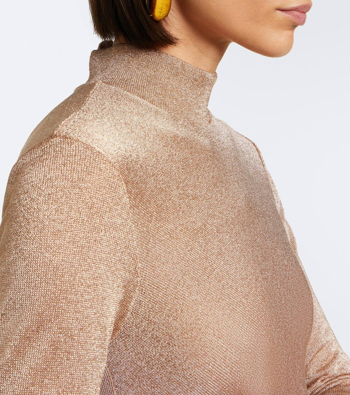 Christopher Esber Embellished draped jersey lamé gown