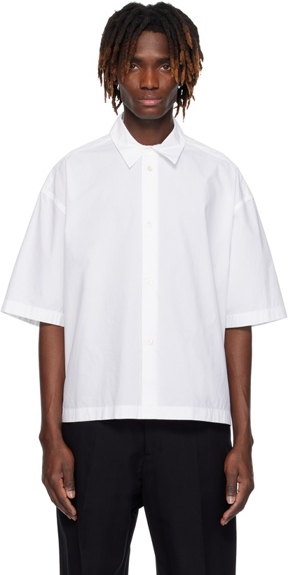 Studio Nicholson Roro Boiled Wool Boucle Oversized Shirt Studio 