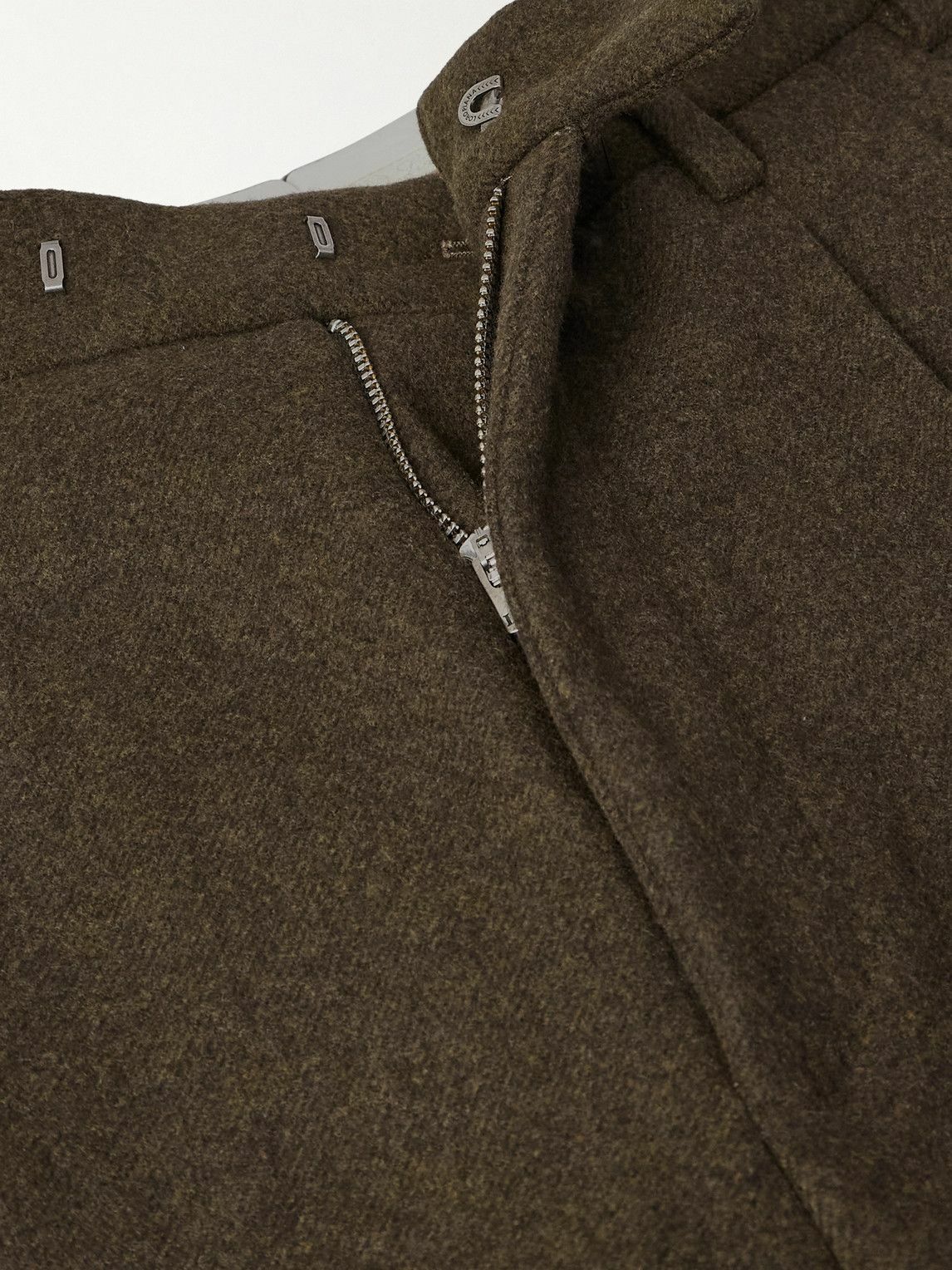 Loro Piana - Hubert Pleated Wool and Cashmere-Blend Wide-Leg Trousers - Brown