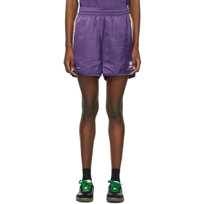 Photo: Wales Bonner Purple adidas Edition Striped Shorts