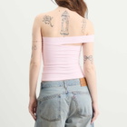SKIMS Women's Cotton Jersey One Shoulder Top in Cherry Blossom