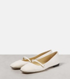 Jimmy Choo Elisa embellished leather ballet flats