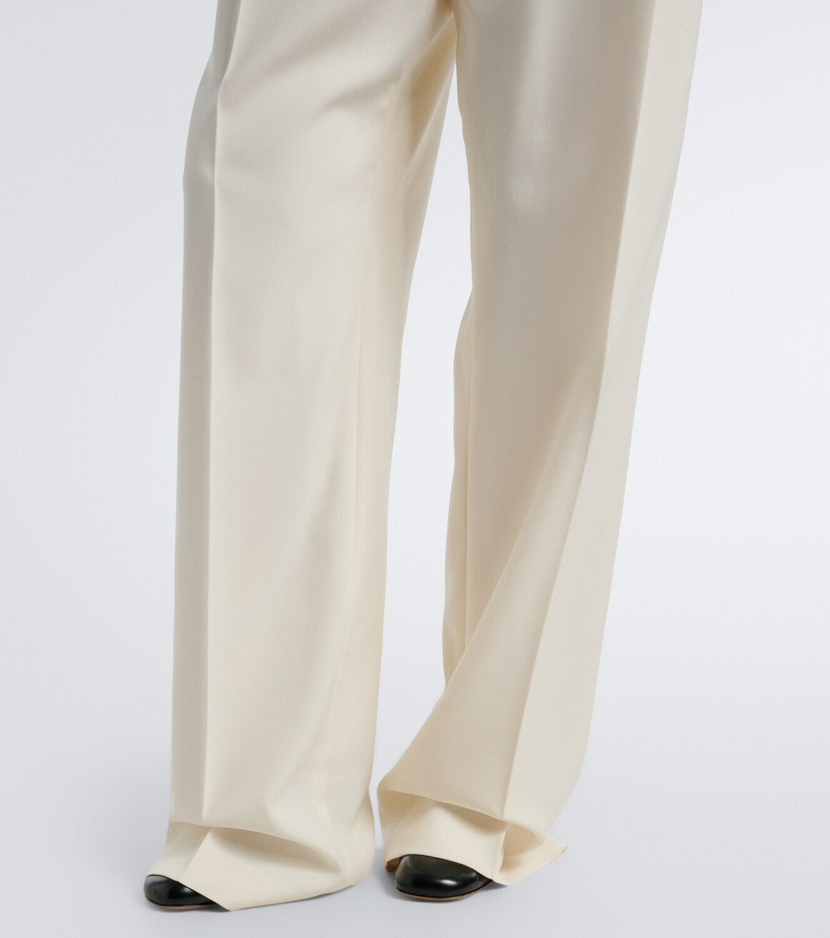 Róhe High-rise wide-leg virgin wool pants