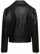 VERSACE - Leather Plongé Biker Jacket