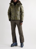 Moncler Grenoble - Darry Printed Quilted Dyneema Crinkled Hooded Down Ski Jacket - Green
