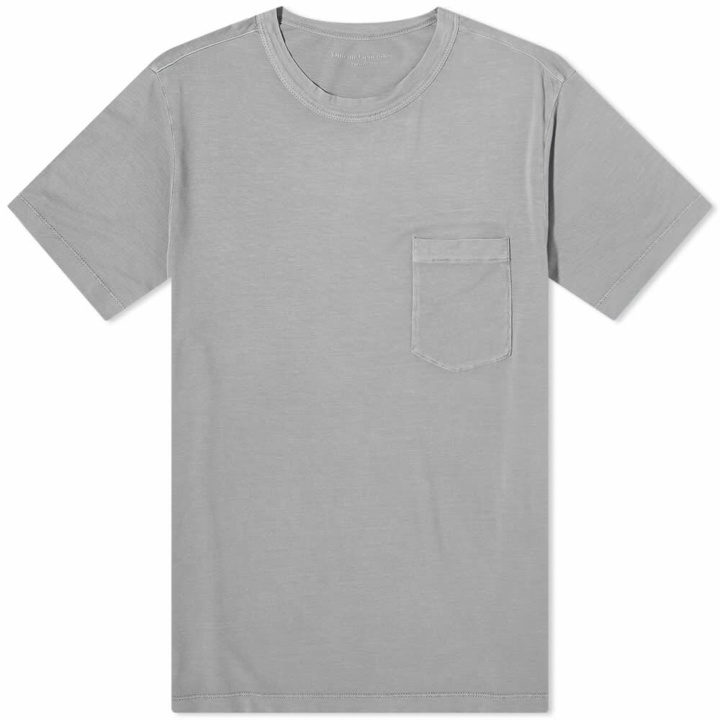 Photo: Officine Générale Men's Pigment Dyed T-Shirt in Cloud Grey