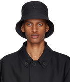 Valentino Garavani Black Cotton Vlogo Bucket Hat