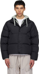 Stone Island Black 4100010 Crinkle Reps NY Down Jacket