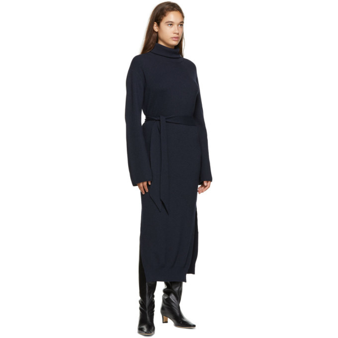 Nanushka Navy Canaan Turtleneck Dress Nanushka