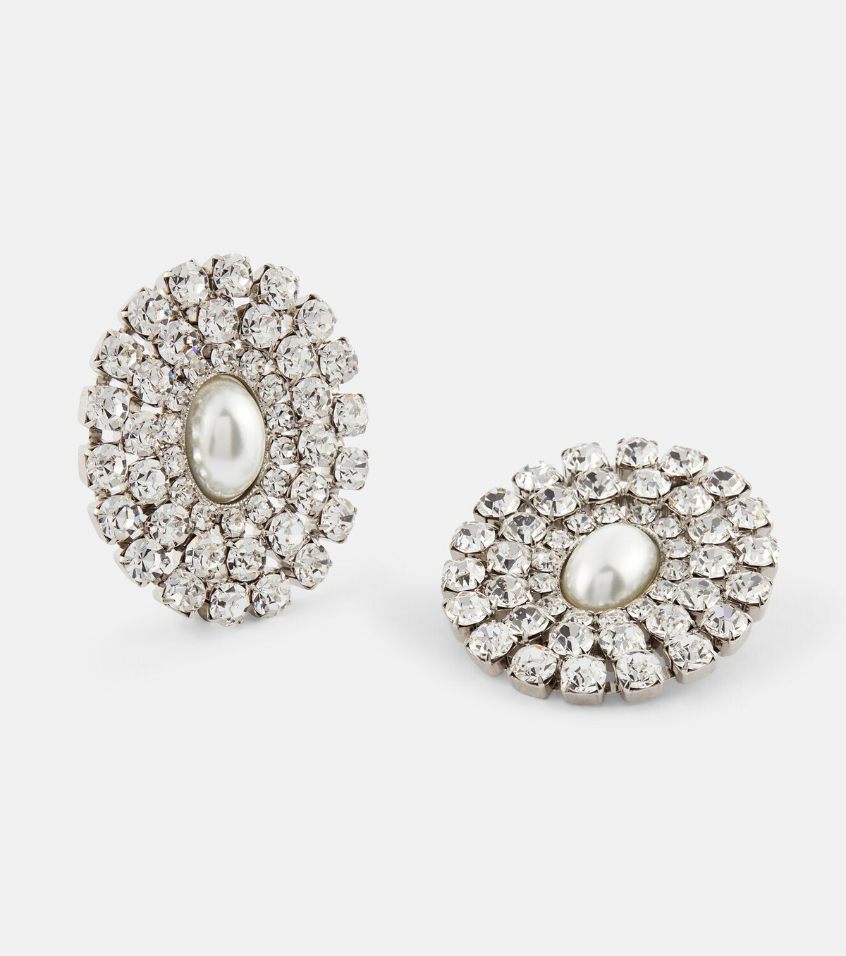 Alessandra Rich Embellished clip-on earrings Alessandra Rich