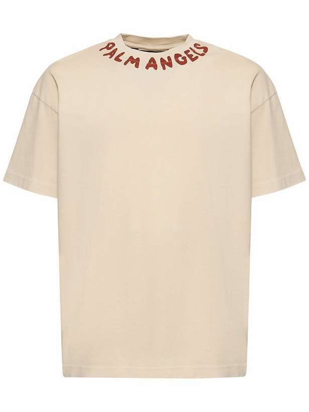 Photo: PALM ANGELS - Seasonal Logo Cotton T-shirt