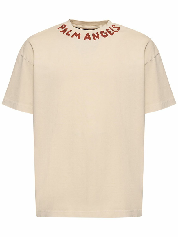 Photo: PALM ANGELS - Seasonal Logo Cotton T-shirt