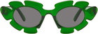 LOEWE Green Paula's Ibiza Flower Sunglasses