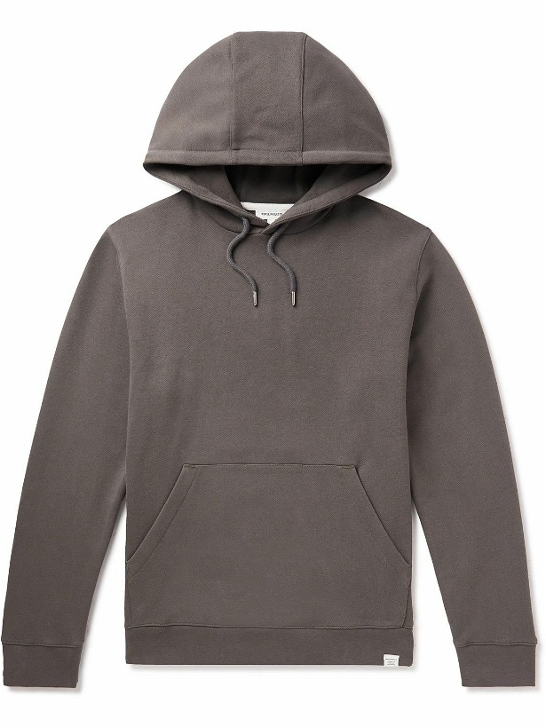 Photo: Norse Projects - Vagn Cotton-Jersey Hoodie - Brown