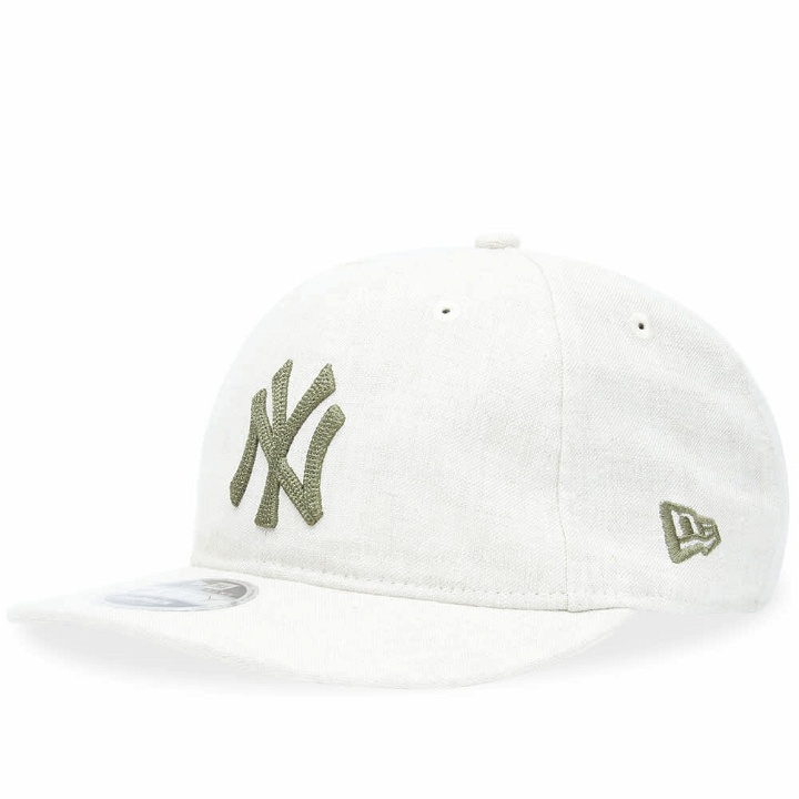 Photo: New Era NY Yankees Seersucker 9Fifty Adjustable Cap in Stone