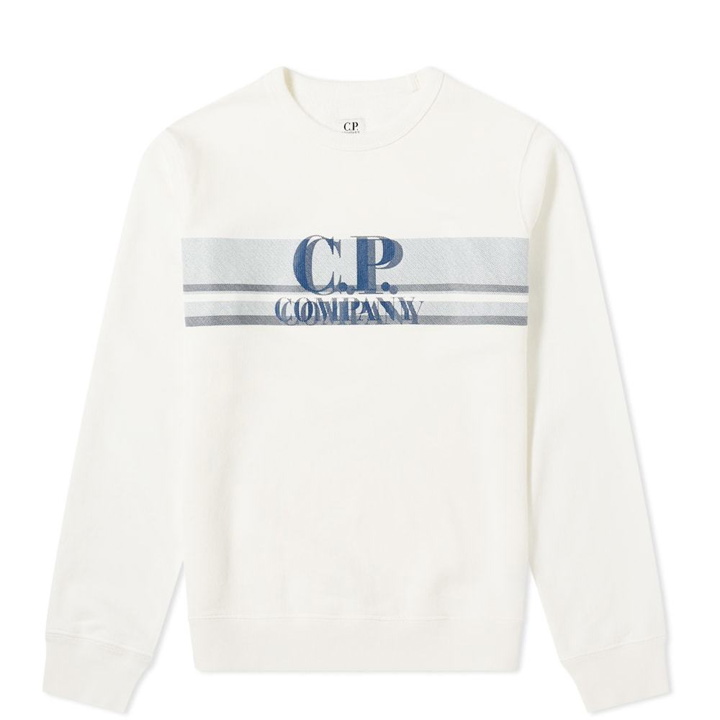 Photo: C.P. Company Undersixteen Logo Stripe Crew Sweat
