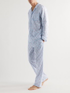 Derek Rose - Nelson Printed Cotton-Poplin Pyjama Set - Blue