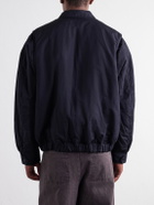 Casey Casey - Meaux Cotton and Linen-Blend Zip-Up Jacket - Blue