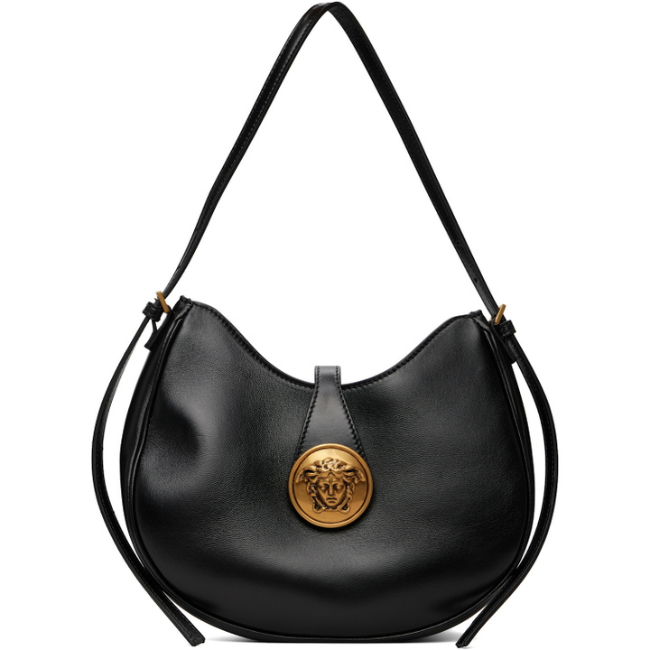 Photo: Versace Black Emblème Nappa Shoulder Bag