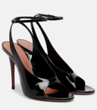 Amina Muaddi Anok patent leather slingback sandals