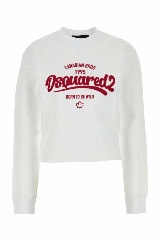Photo: Dsquared2 White Cotton Sweatshirt