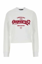Dsquared2 White Cotton Sweatshirt