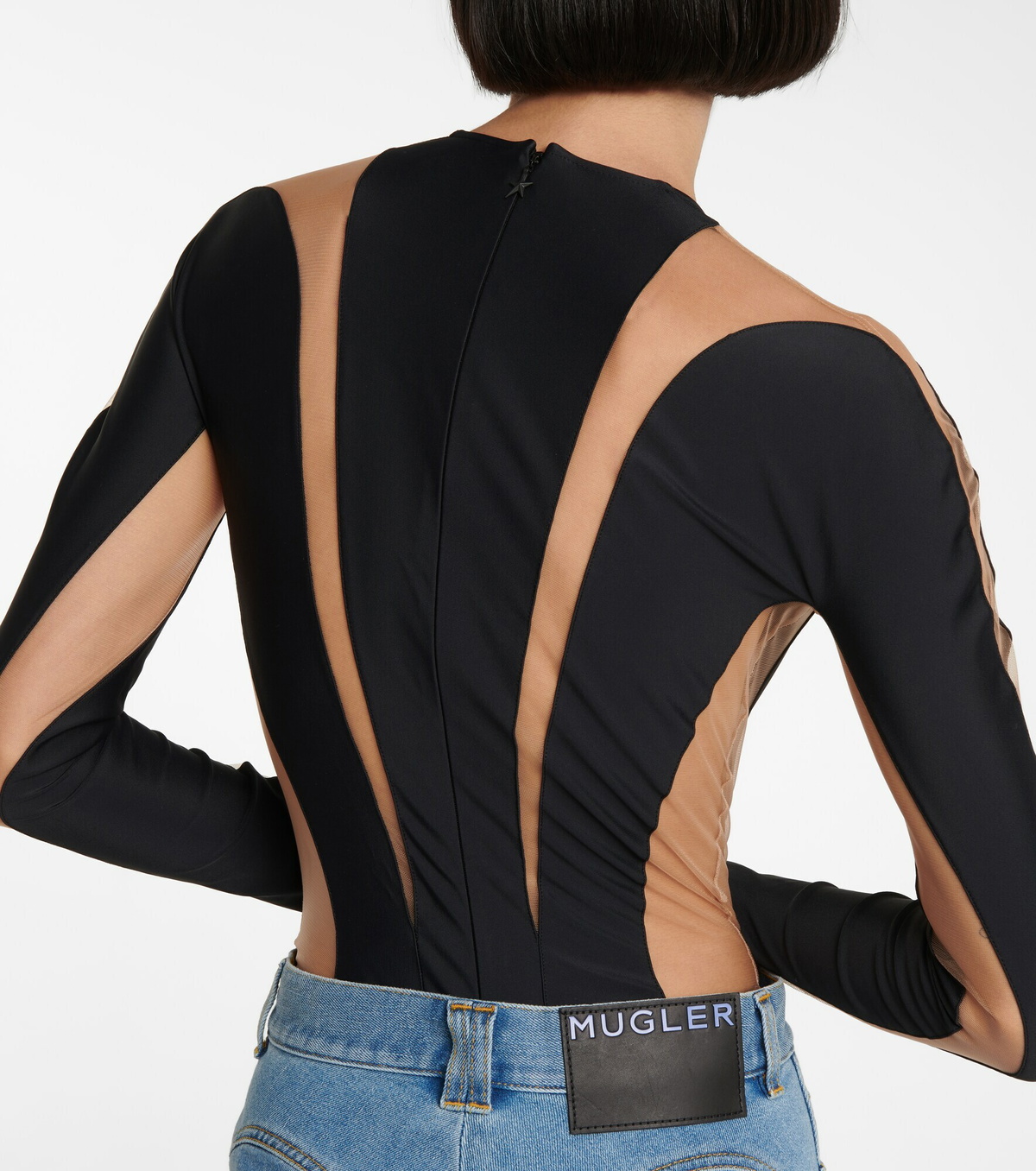 Mugler - Paneled bodysuit Mugler