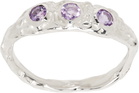 Vasiliki Silver Mono Mycena Ring