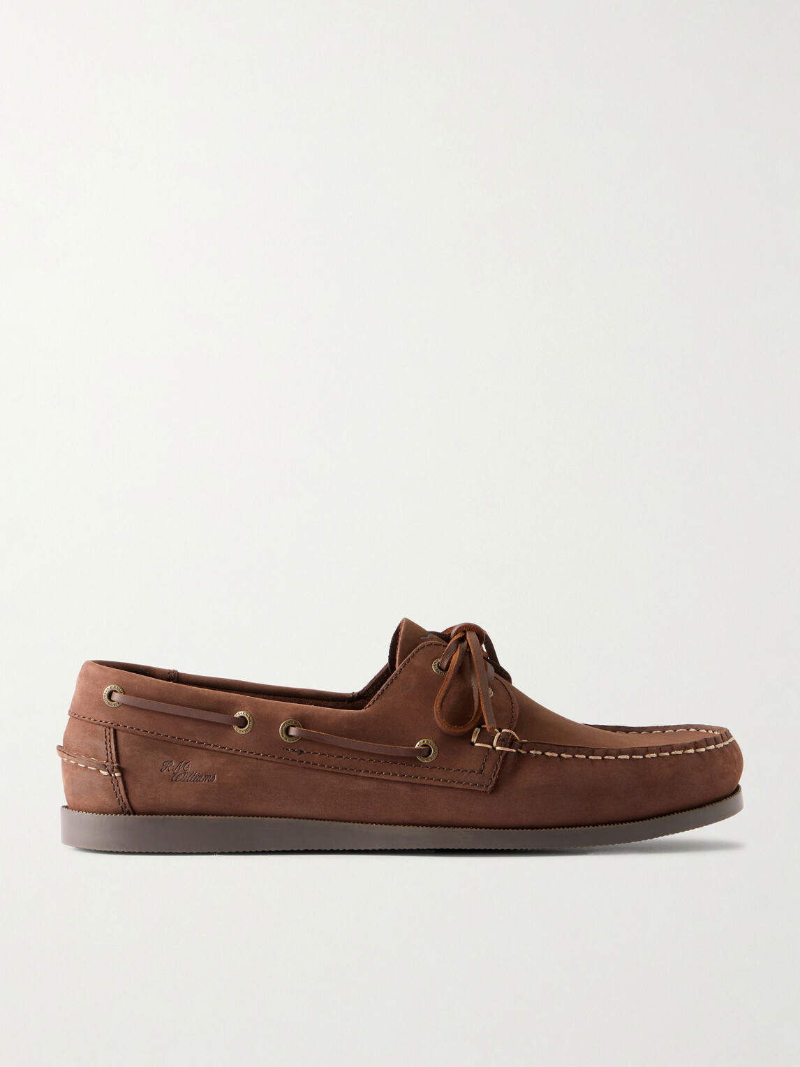 R.M.Williams - Islet Suede Boat Shoes - Brown