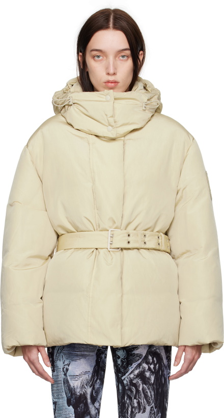 Photo: Acne Studios Off-White Belted Down Jacket