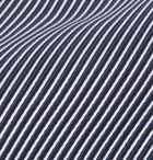 Giorgio Armani - 8cm Striped Cotton and Silk-Blend Tie - Men - Blue