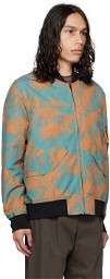 PS by Paul Smith Blue & Orange Graphic Bomber Jacket