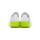 MSGM White and Yellow RBRSL Rubber Soul Edition Floating Sneakers