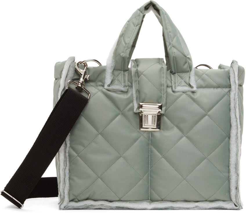 Photo: Camiel Fortgens SSENSE Exclusive Gray Puffed Shopper S Bag