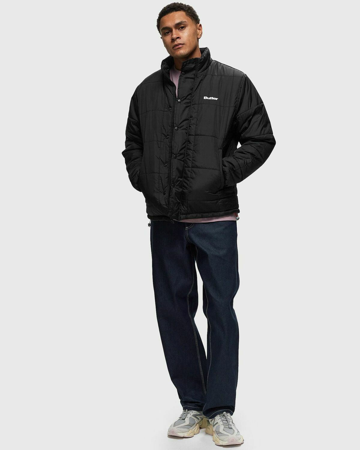 Butter Goods Grid Puffer Jacket Black Mens Down & Puffer Jackets