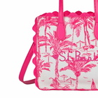 MC2 Saint Barth Vivian Cotton Handbag With Toile De Jouy Print