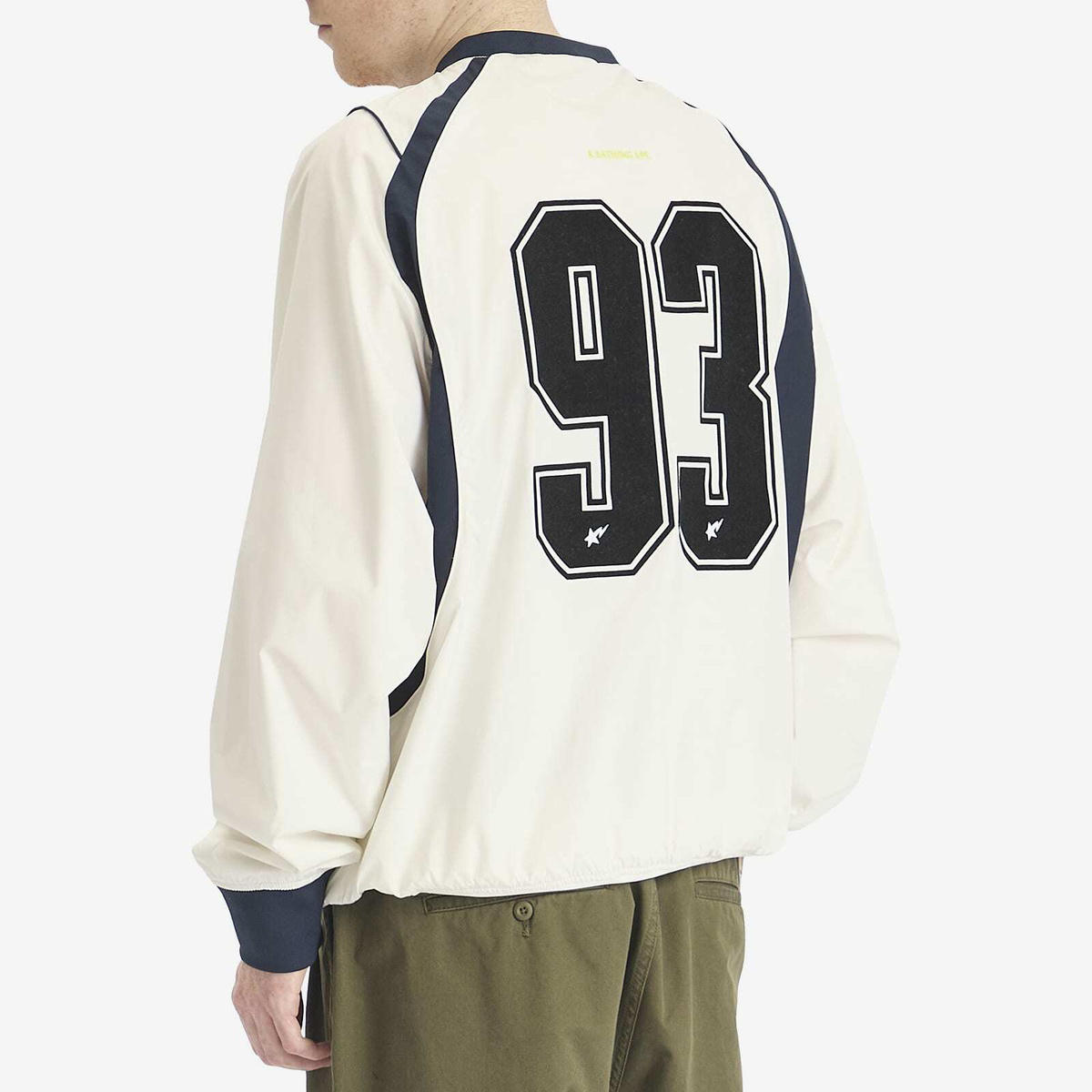 A Bathing Ape Men's Multi Logo Relaxed Fit Pullover in White