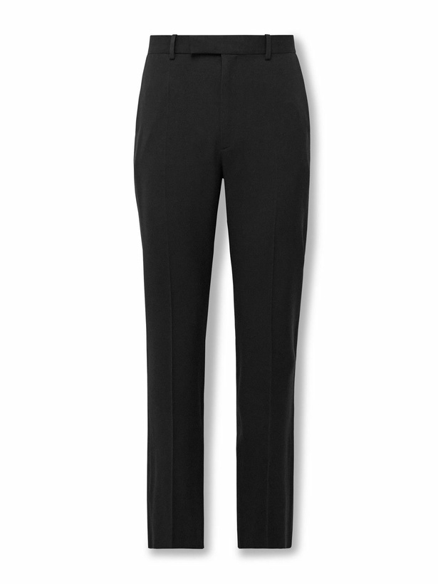 Photo: The Row - Prisa Slim-Fit Straight-Leg Wool-Twill Trousers - Black