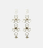 Magda Butrym Crystal-embellished floral drop earrings