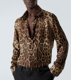 Dolce&Gabbana Leopard-print silk shirt