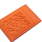 Loewe Men's Slim Card Holder in Orange