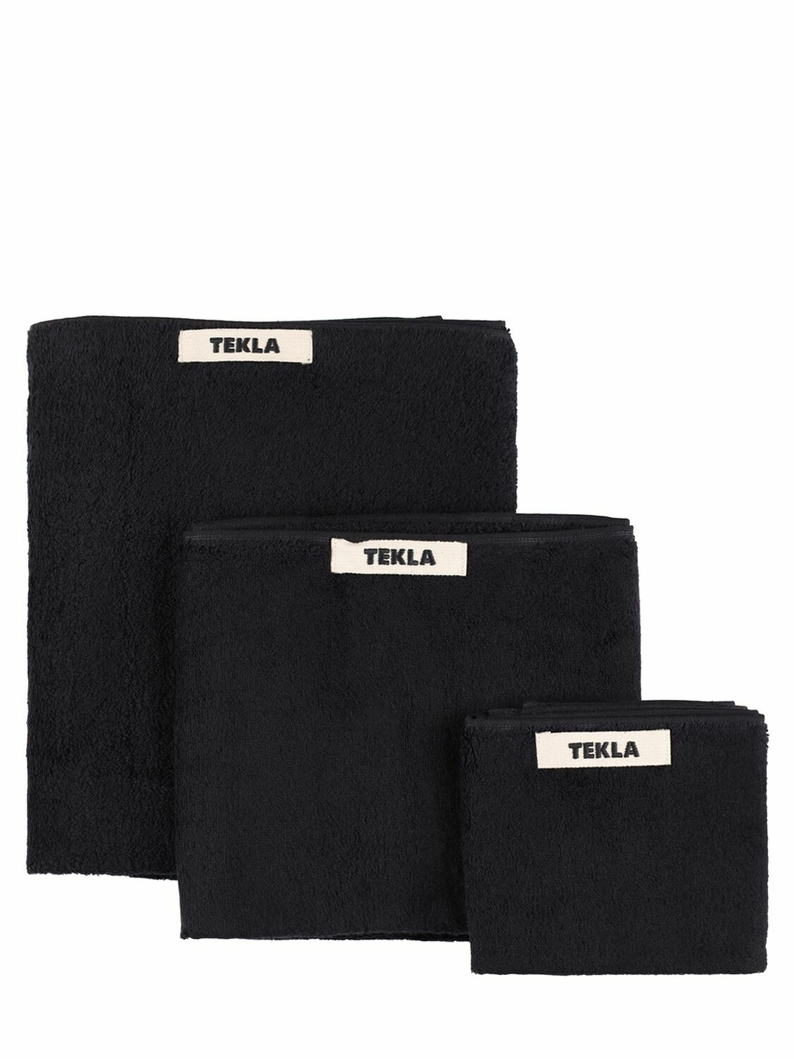 Photo: TEKLA Set Of 3 Organic Cotton Towels