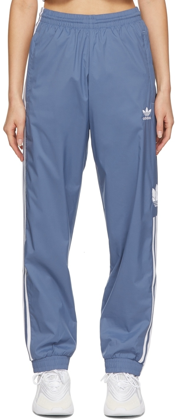 adidas Originals Blue Adicolor 3D Trefoil 3-Stripes Track Pants adidas  Originals
