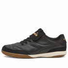 Diadora Men's Gold Indoor Sneaker in Black