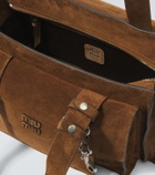 Miu Miu Utilitaire suede tote bag