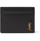 SAINT LAURENT - Full-Grain Leather Cardholder - Black